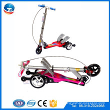 Scooter 2 pedales doblados tipo, la moda más vendida plegado scooter rana, China scooter para niño